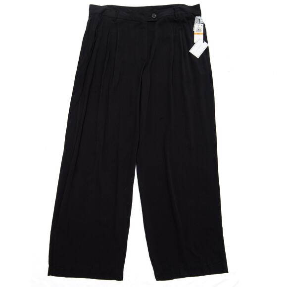 1. State Bon Voyage Pleated Pants In Rich Black Size 16 - Picture 1 of 12